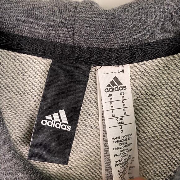 Adidas Men's Standard Game and Go Pullover Hoodie Grey Medium - Picture 3 of 5
